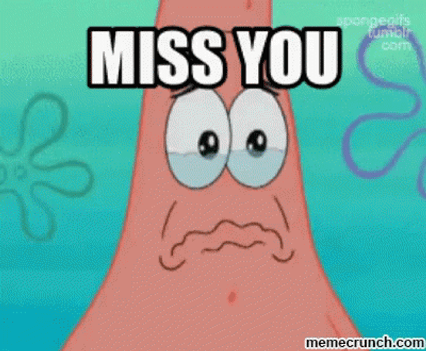Patrick Crying We Miss You GIF