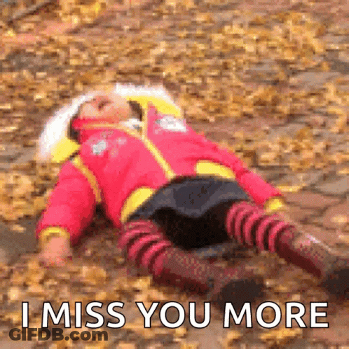 Patrick From SpongeBob Says I Miss You More GIF