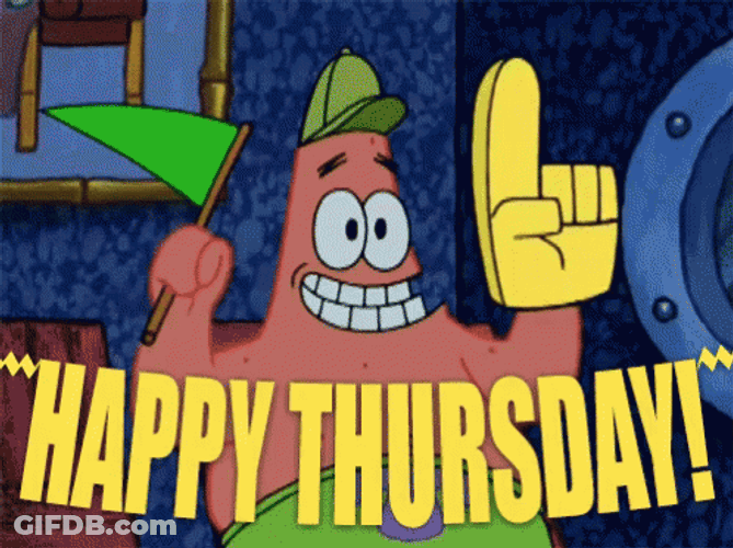Patrick Funny Happy Thursday GIF