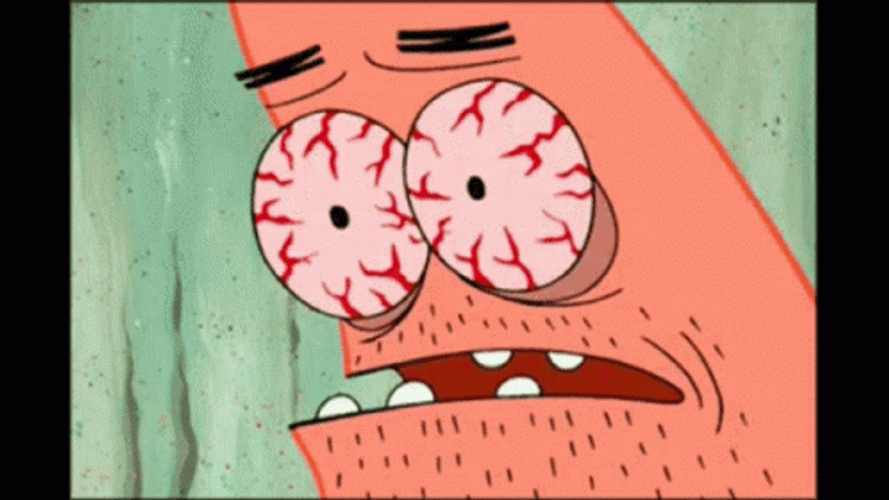 Patrick High Blood Pressure Red Eyes GIF