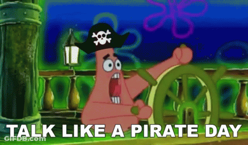 Patrick In Pirate Hat Talk Like A Pirate Day GIF