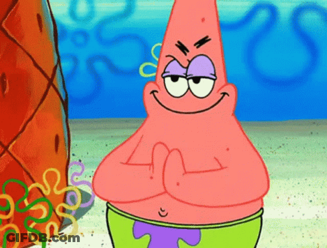 Patrick Is Scheming GIF