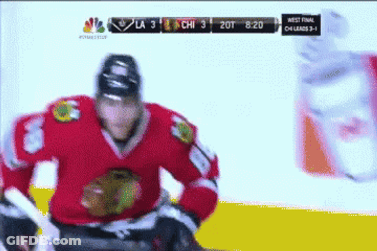 Patrick Kane Hugged By Teammate GIF