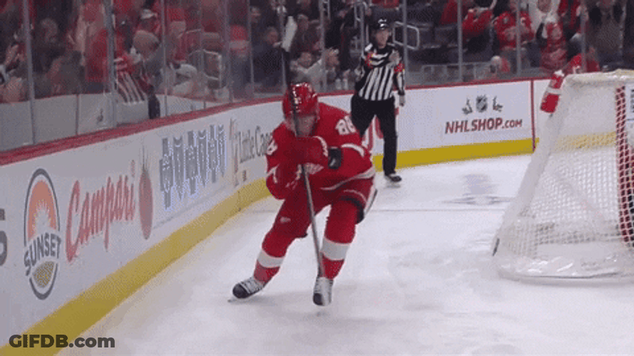 Patrick Kane Knee Slide GIF