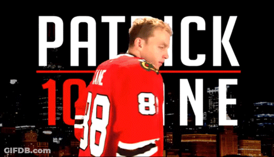 Patrick Kane Turning Around GIF