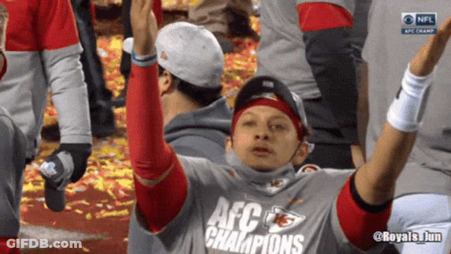 Patrick Mahomes Blowing Kisses GIF