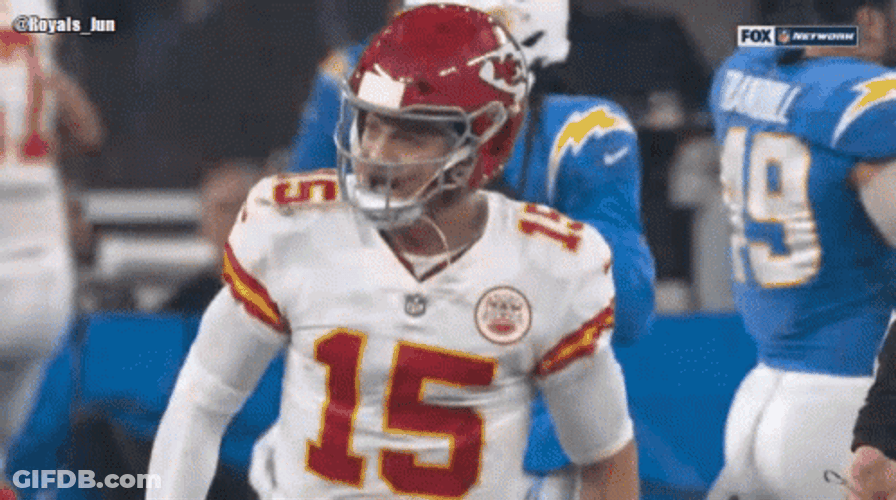 Patrick Mahomes Happy Chest Pumps GIF