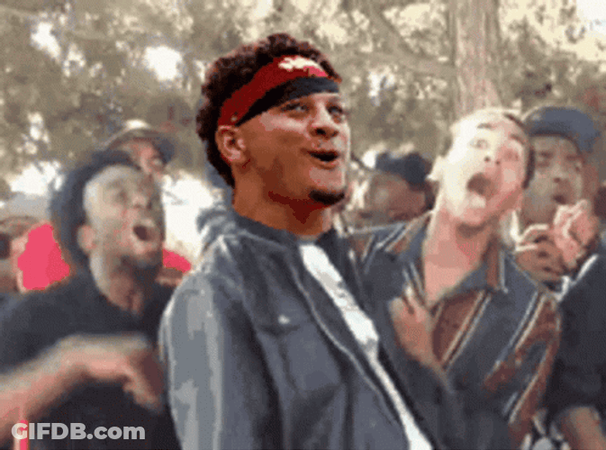 Patrick Mahomes Street Party Face Swap GIF