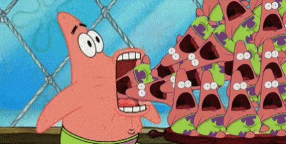 Patrick Meme Eats A Lot GIF