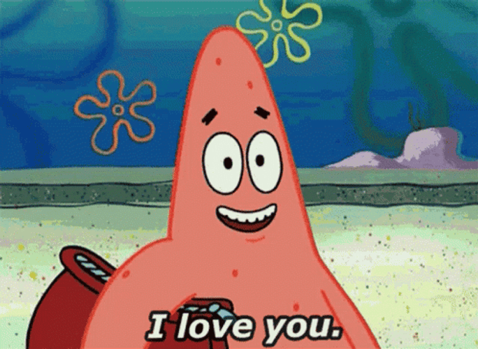 Patrick Meme I Love You GIF