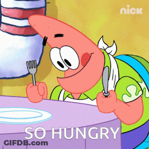 Patrick So Hungry Tongue Out GIF