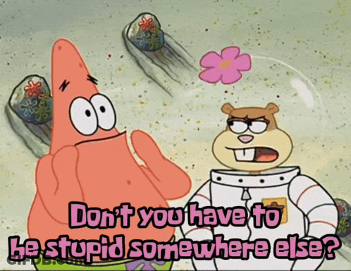 Patrick Star And Sandy Cheeks Talking GIF