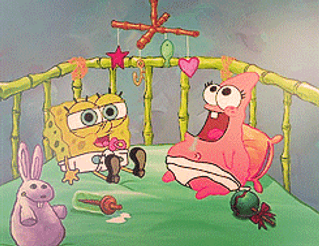 Patrick Star And Spongebob Babies GIF