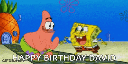 Patrick Star And SpongeBob Dancing Happy Birthday GIF