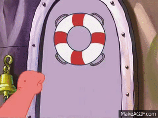 Patrick Star And Spongebob Door To Door GIF
