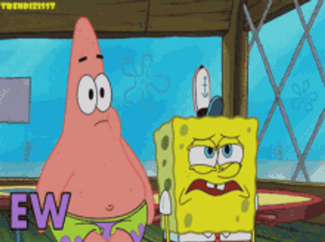 Patrick Star And SpongeBob Eww Reaction GIF