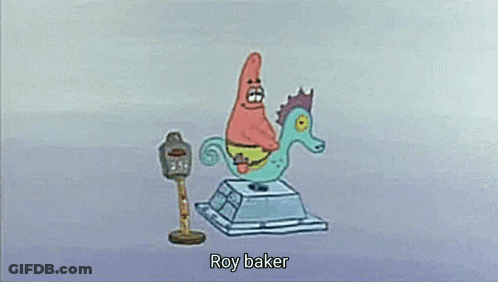 Patrick Star And Spongebob Squarepants Are Riding A Seahorse In A Cartoon . GIF