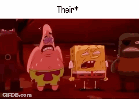 Patrick Star And Spongebob Squarepants Are Standing Next To Each Other In A Room . GIF