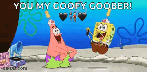 Patrick Star And SpongeBob SquarePants Dancing On Beach GIF