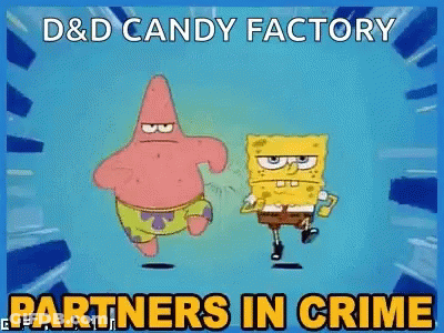 Patrick Star And Spongebob Squarepants From Spongebob Squarepants Are Running In A Cartoon . GIF