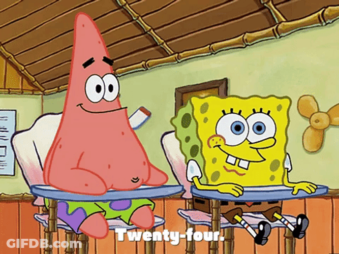 Patrick Star And SpongeBob SquarePants Snickering GIF