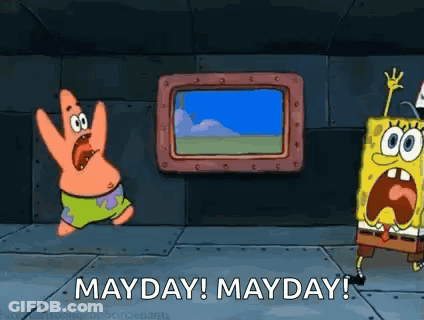 Patrick Star And SpongeBob Standing GIF