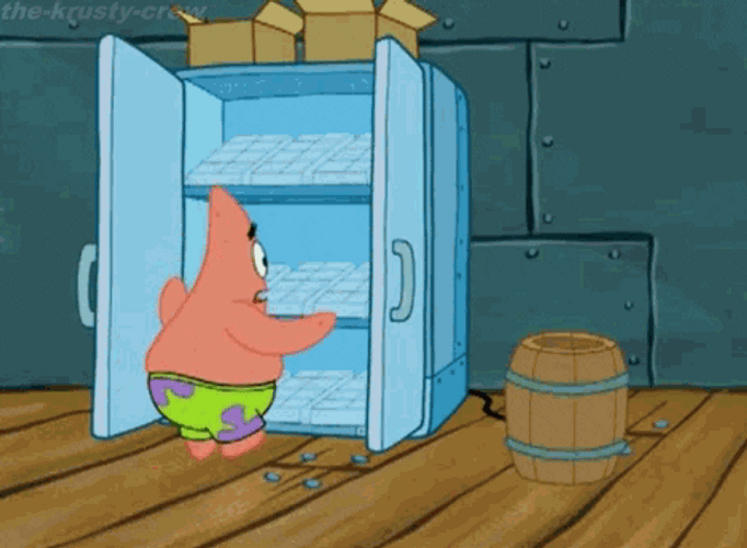 Patrick Star Angry Throw GIF