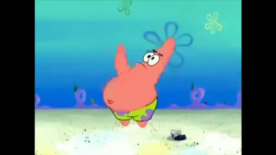 Patrick Star Big Belly Exercising GIF