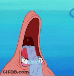 Patrick Star Crying With Open Mouth GIF