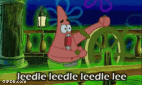 Patrick Star Drinking Coffee GIF