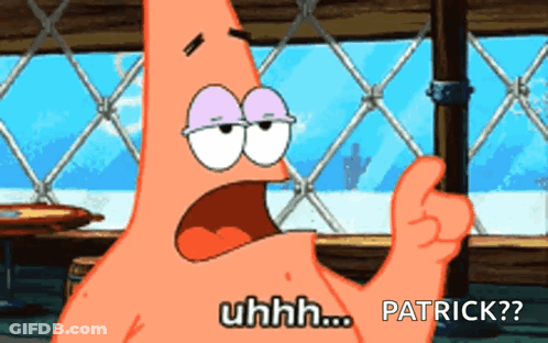 Patrick Star From Spongebob Gives A Thumbs Up And Says Uhh Patrick GIF