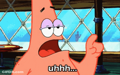 Patrick Star From Spongebob Gives A Thumbs Up And Says Uhh GIF