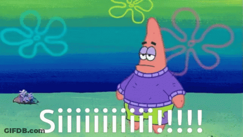 Patrick Star From Spongebob In Sweater And Shorts GIF