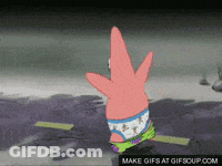 Patrick Star From Spongebob Is Wearing Underwear GIF