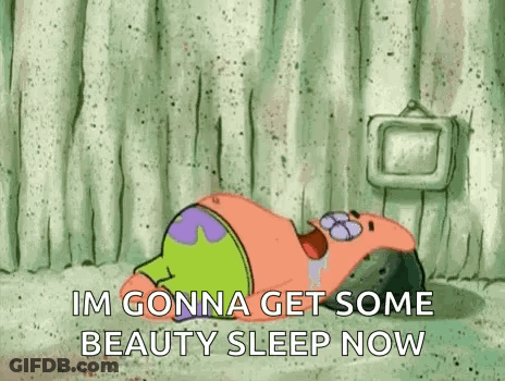 Patrick Star From Spongebob Squarepants Is Laying On The Floor In A Room . GIF
