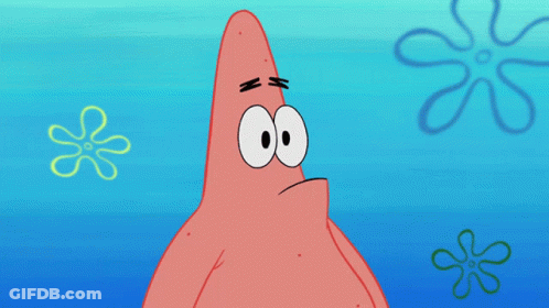 Patrick Star From Spongebob Squarepants Is Looking Angry GIF