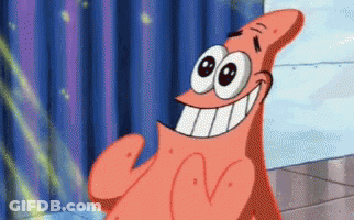 Patrick Star From Spongebob Squarepants Is Smiling And Giving A Thumbs Up . GIF