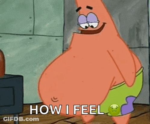 Patrick Star From Spongebob Squarepants Is Smiling And Says How I Feel GIF