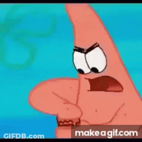 Patrick Star From Spongebob Squarepants Is Smoking A Pipe In The Water . GIF