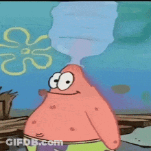 Patrick Star From SpongeBob SquarePants Smoke GIF