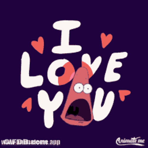 Patrick Star Funny Love GIF