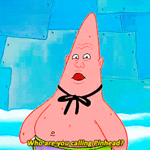 Patrick Star Funny Pinhead GIF