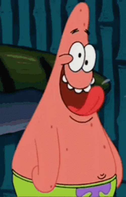 Patrick Star Goofy Face GIF