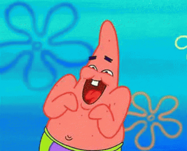 Patrick Star Hilarious Laughing GIF