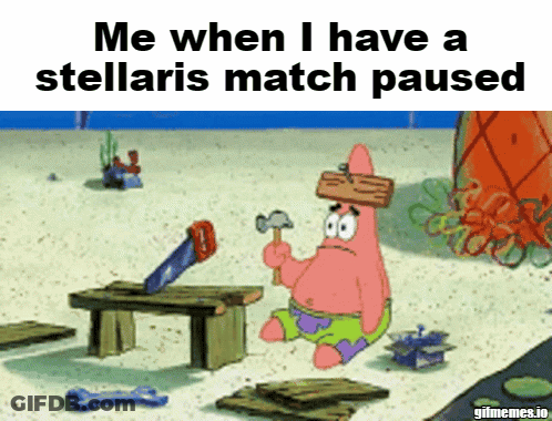 Patrick Star Holding Hammer And Saw GIF