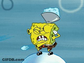 Patrick Star Holding String Of Ice In Mouth GIF