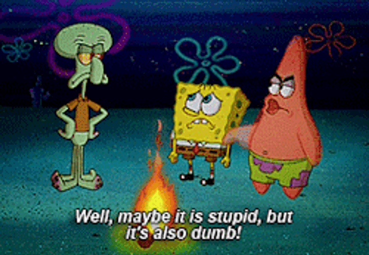 Patrick Star It's Stupid GIF