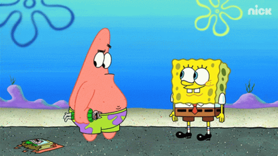 Patrick Star Itchy Behind GIF