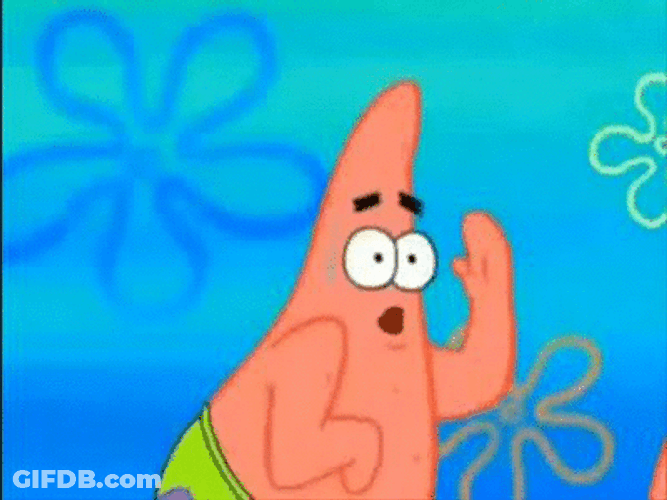 Patrick Star Laughing Hard GIF