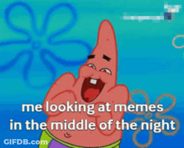 Patrick Star Laughing Memes GIF
